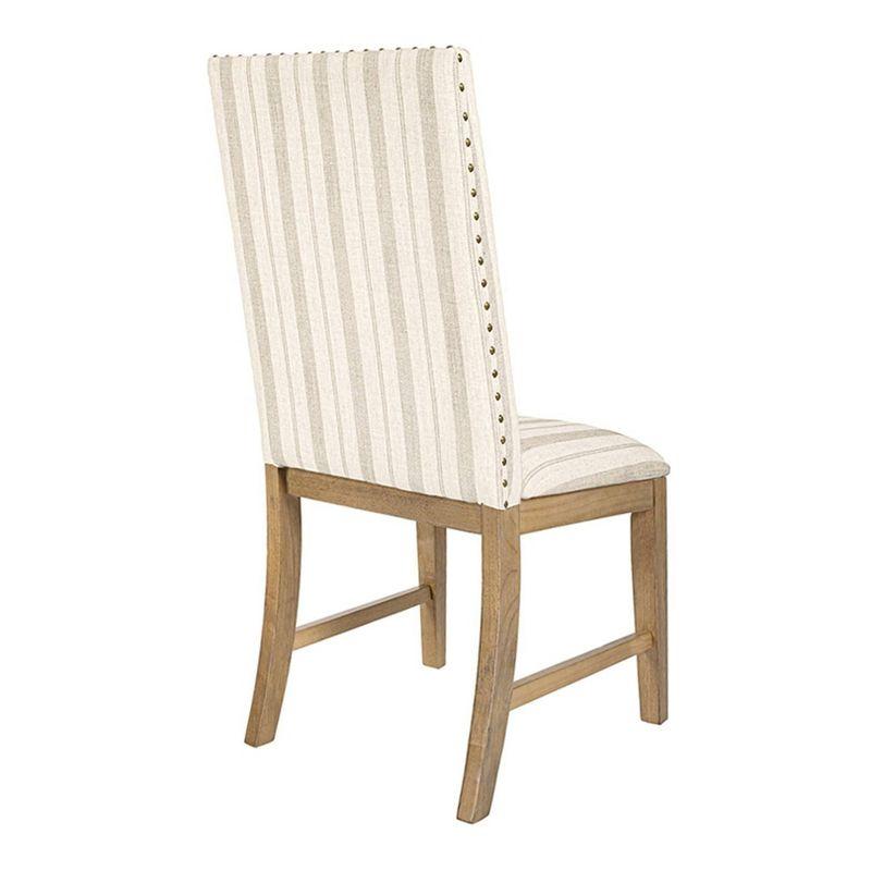 HomePop Set of 2 Upholstered Wood Apron Dining Chairs Plywood Frame, 300 lbs Capacity