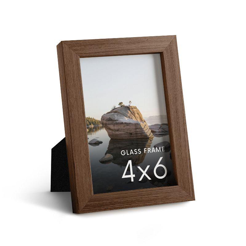 Solid Wood Picture Frame with Glass