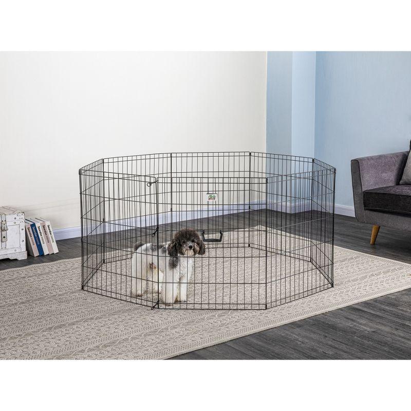 Go Pet Club Foldable Pet Exercise Pen 24" to 48" Tall GDP1024