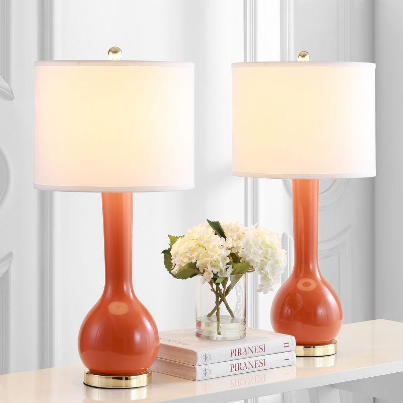 Mae Long Neck Ceramic Table Lamp (Set of 2) - Safavieh