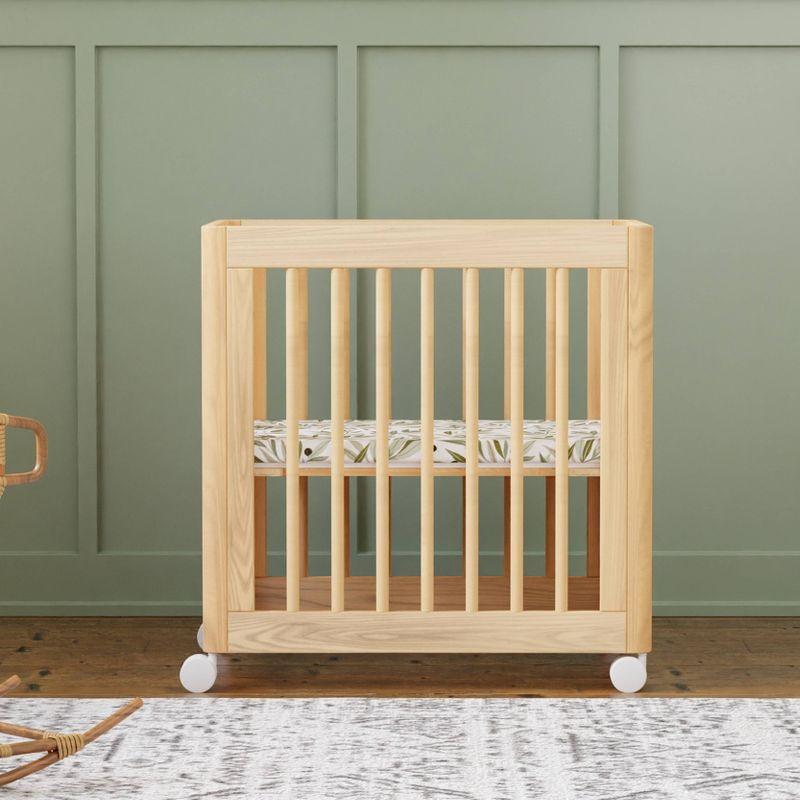 Babyletto Yuzu Natural Wood 8-in-1 Convertible Baby Crib with All Stages Conversion Kit