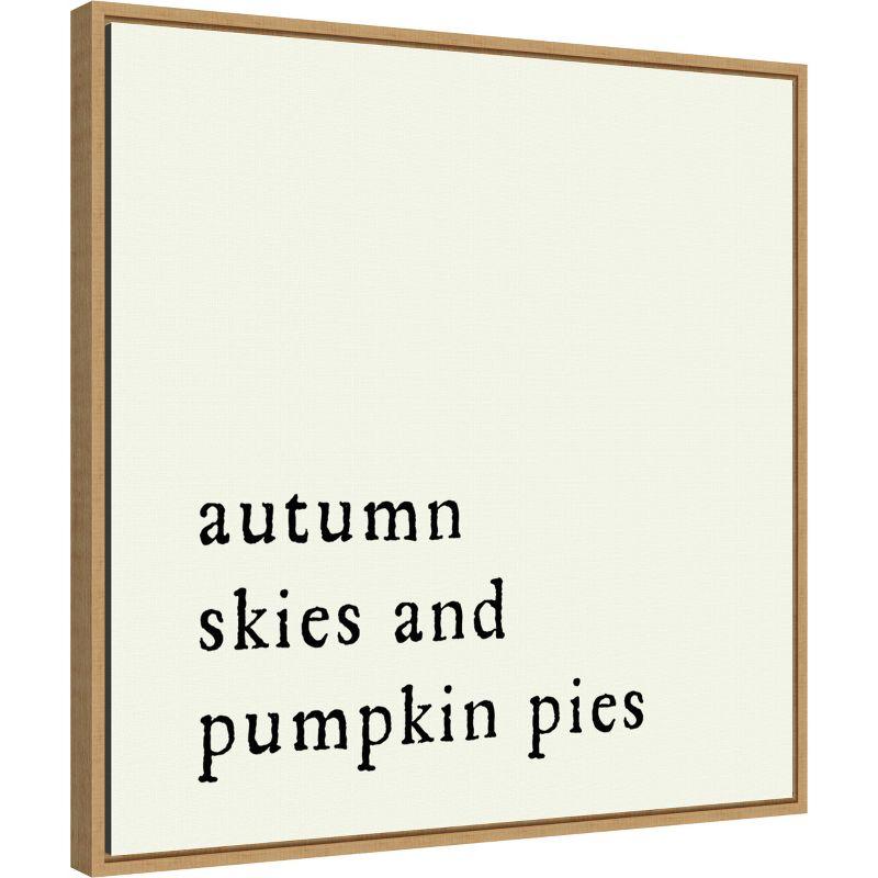 Amanti Art Autumn Skies Pumpkin Pies by Amanti Art Portfolio Canvas Wall Art Print Framed 22 x 22-in.