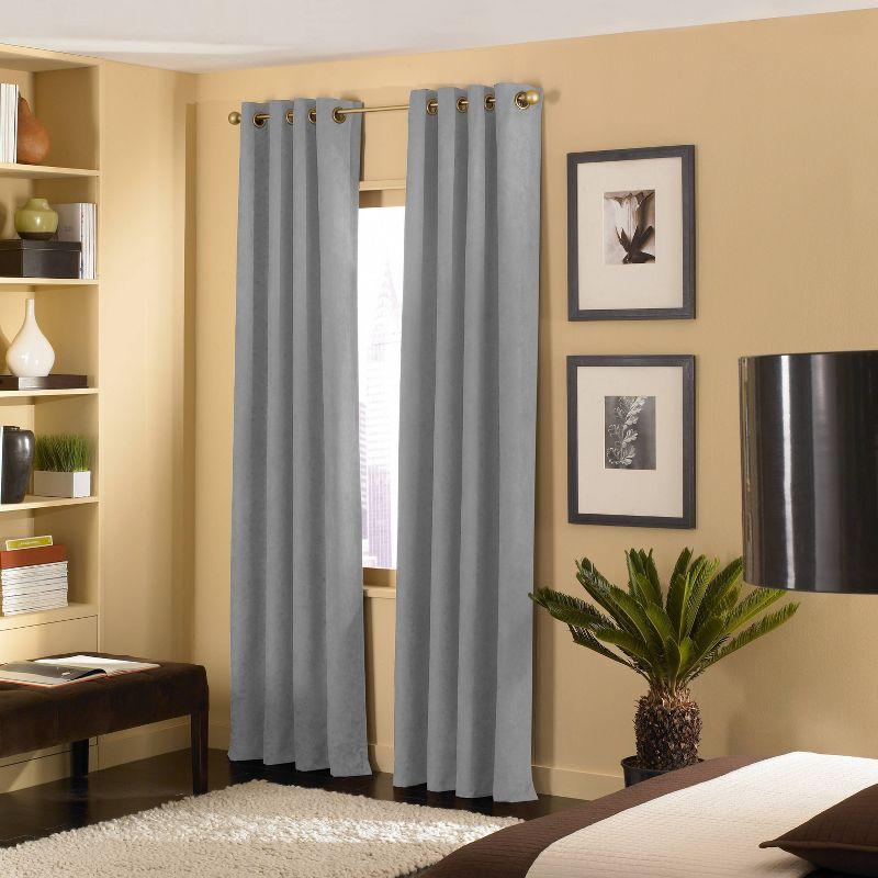 Winston Porter Curtainworks Boehme Solid Room Darkening Grommet Single Curtain Panel
