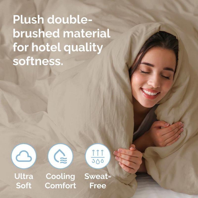 CGK Linens Premium Hotel Quality Soft & Cooling Duvet Cover Set