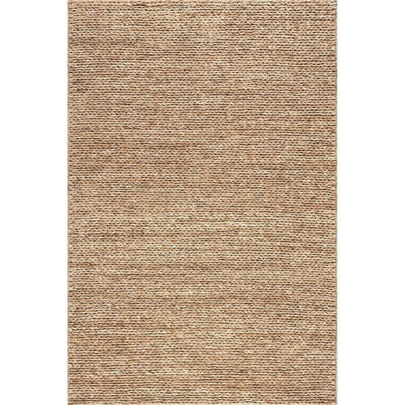 Nuloom Penelope Braided Wool Indoor Area Rug, Runner 2' x 8', Tan