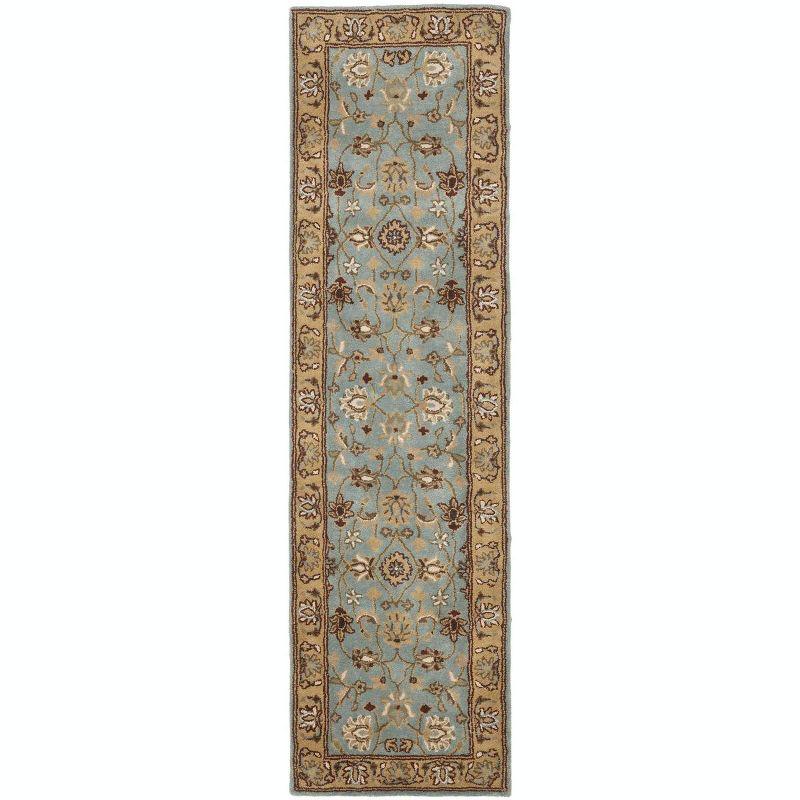 Heritage HG958 Hand Tufted Runners - Blue/Gold - 2'3"x8' - Safavieh
