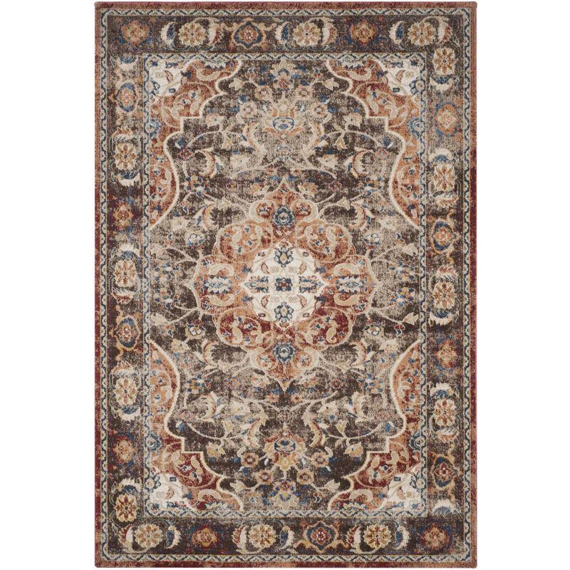 Bijar BIJ648 Power Loomed Indoor Area Rug - Brown/Rust - 5'3"x7'6" - Safavieh