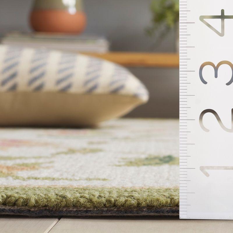 Chelsea Florence HK263 Hand Hooked Indoor Area Rug - Ivory - 6'x9' - Safavieh