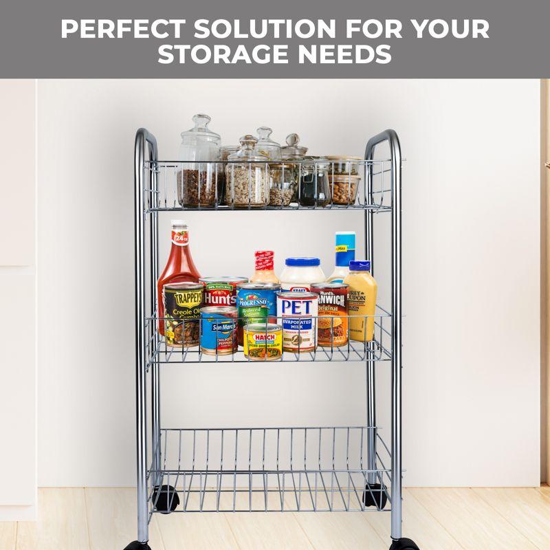 3-Tier Rolling Cart