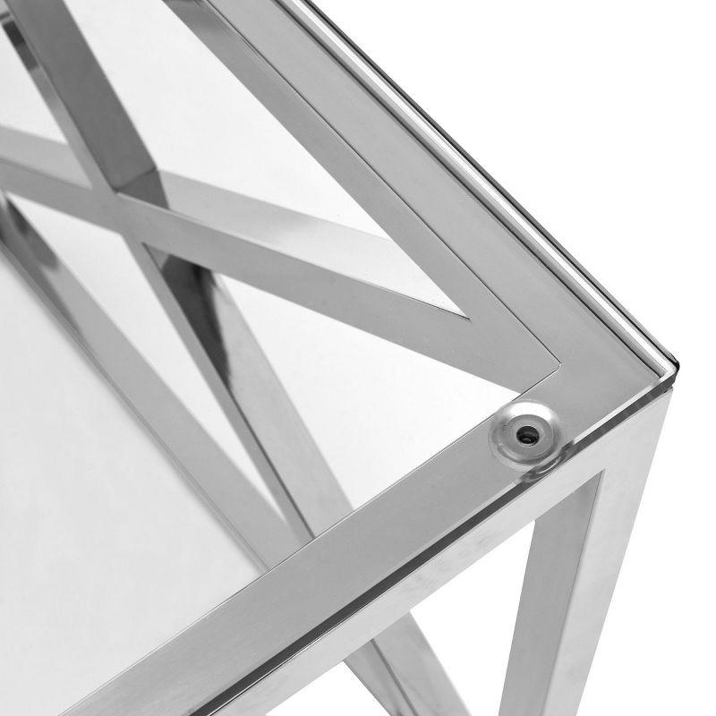 Hayward End Table - Chrome - Safavieh.