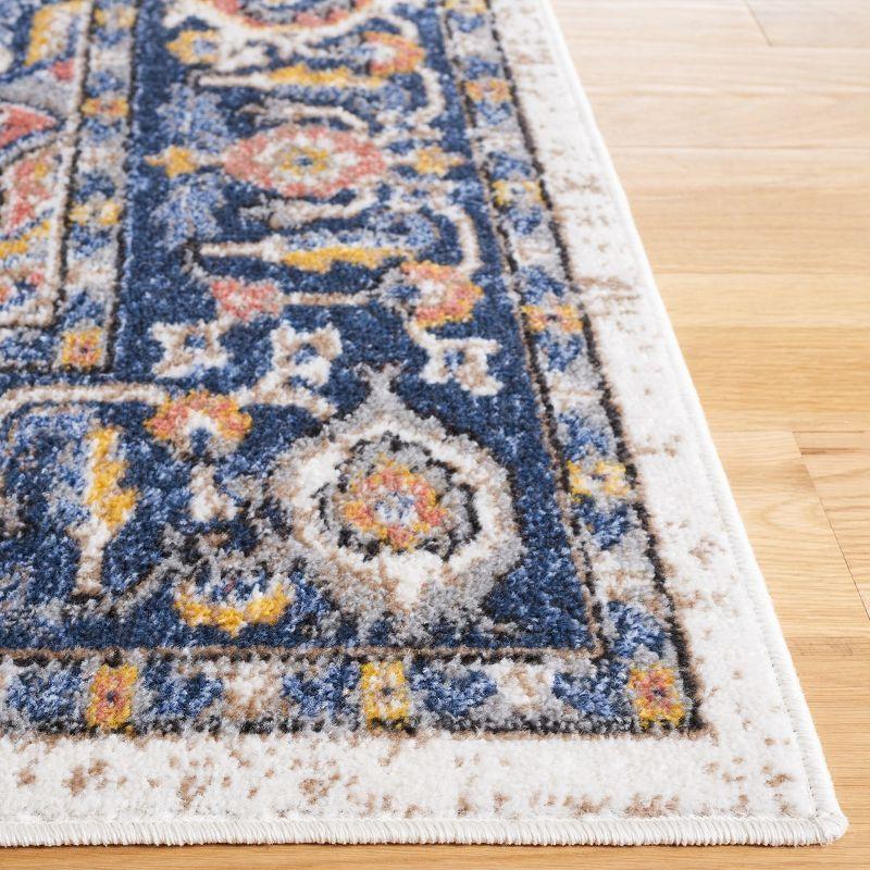 Astoria 5' x 8' Blue Synthetic Reversible Area Rug