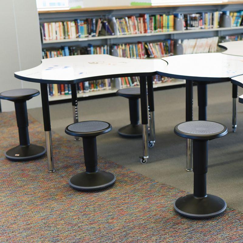 ECR4Kids SitWell Wobble Stool, Adjustable Height, Active Seating
