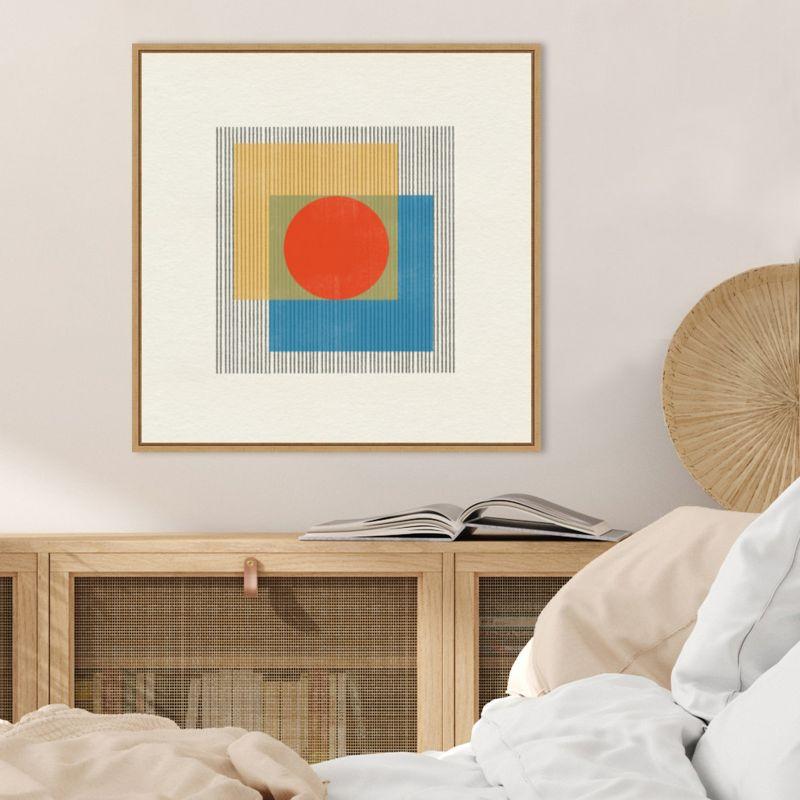 Amanti Art Midcentury Modern Object No 3 by The MIUUS STUDIO Canvas Wall Art Print Framed 22 x 22-in.