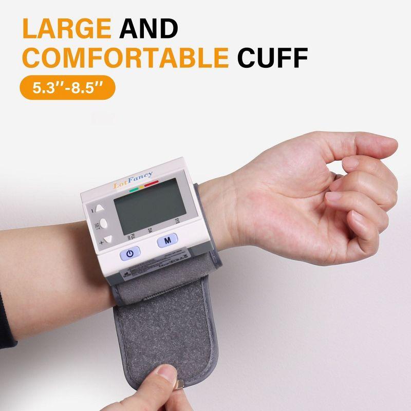 LotFancy Wrist Blood Pressure Monitor,BP Machine with Portable Case, Automatic Wrist BP Cuff