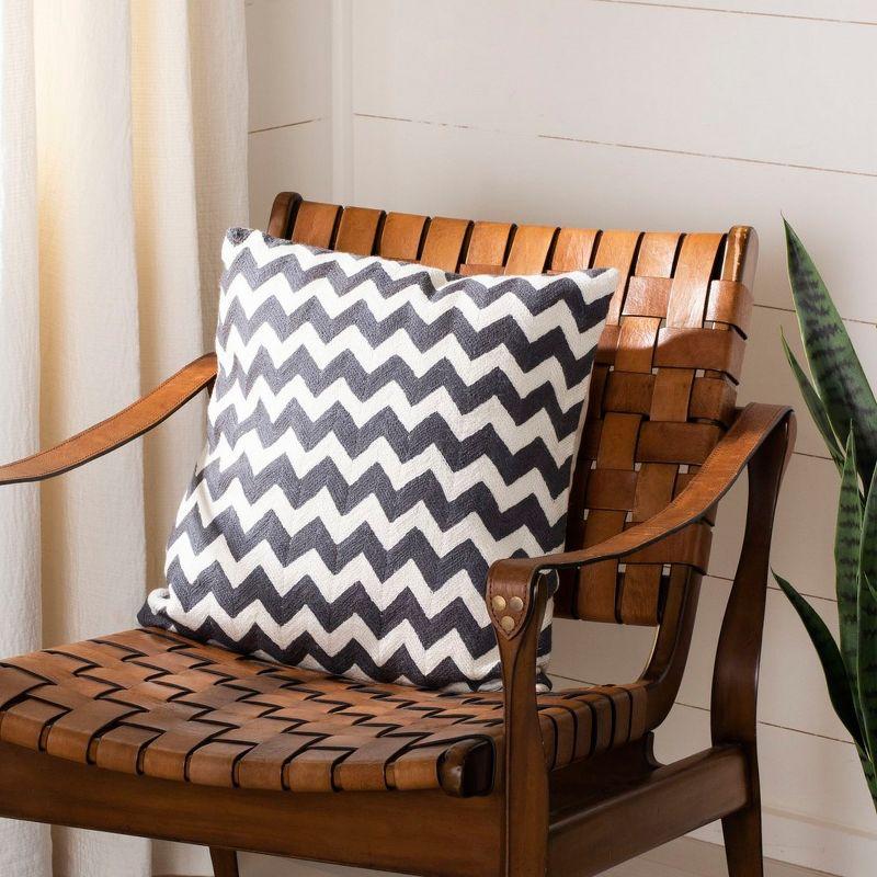 Safavieh Canvas Reversible Throw Pillow (Set of 2)