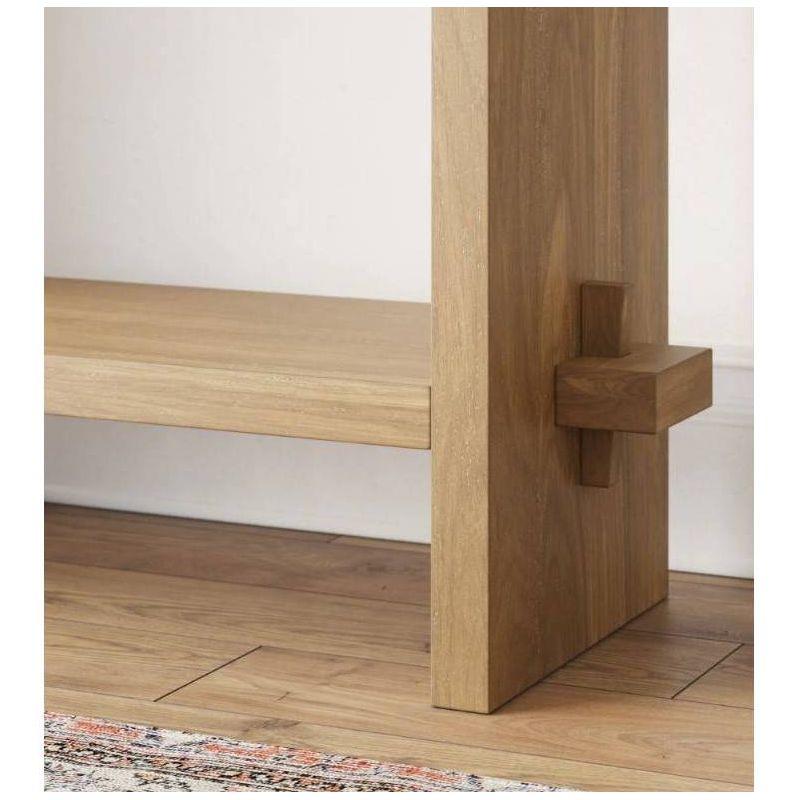 Nathan James Set of 2 Virgo Wood Console Table Set of 2 Light Brown
