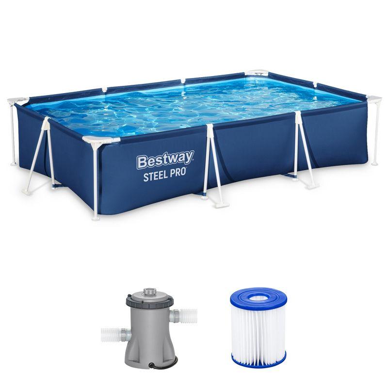 Bestway Bestway Steel Pro Rectangular Above Ground Swimming Pool Set