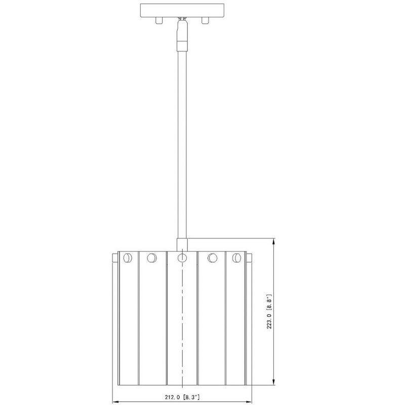 Z-Lite Glacier 1 - Light Pendant in  Modern Gold