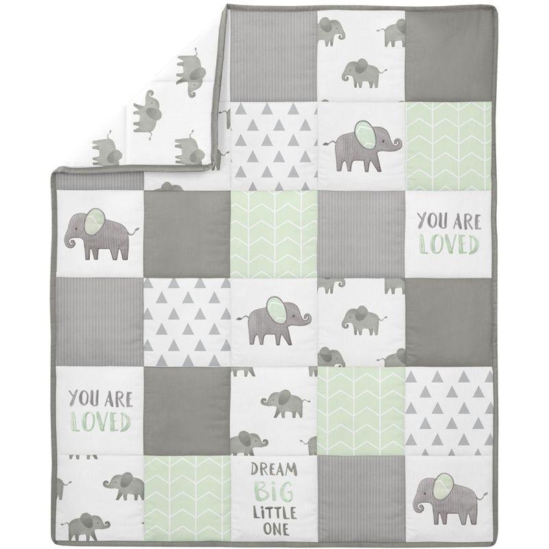 Elephant 4 Piece Crib Bedding Set