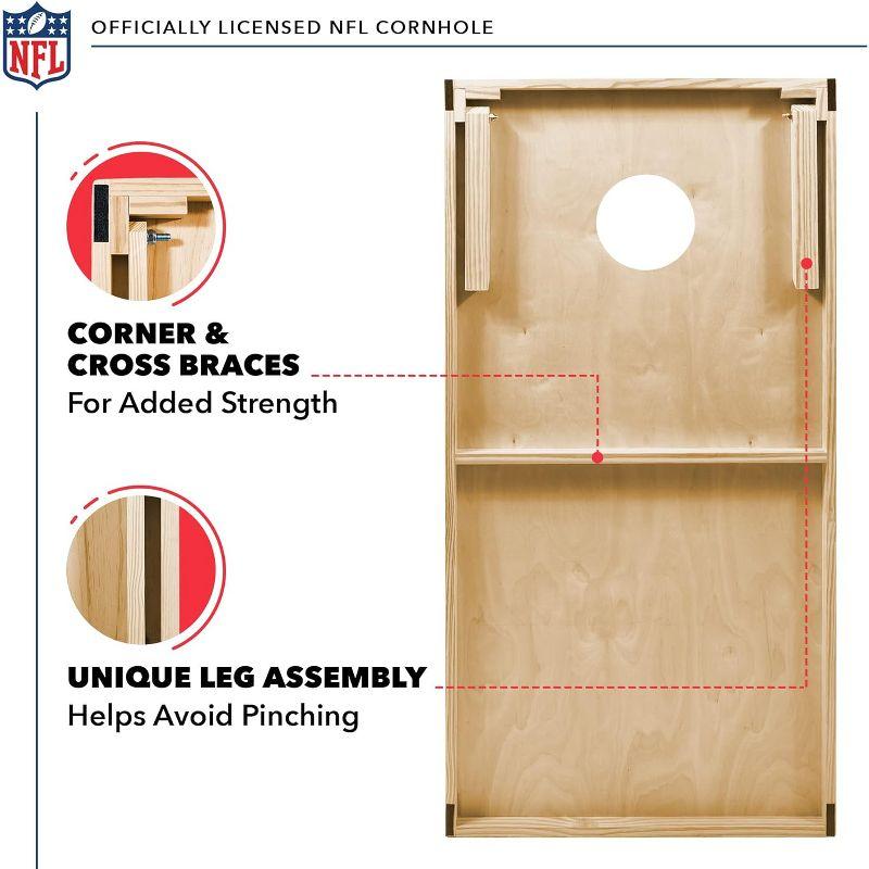 NFL Detroit Lions 2'x4' Wood Cornhole Set