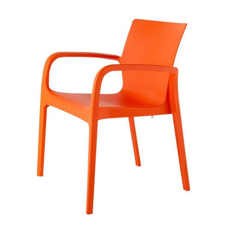 Alissa Resin Stacking Patio Dining Armchair