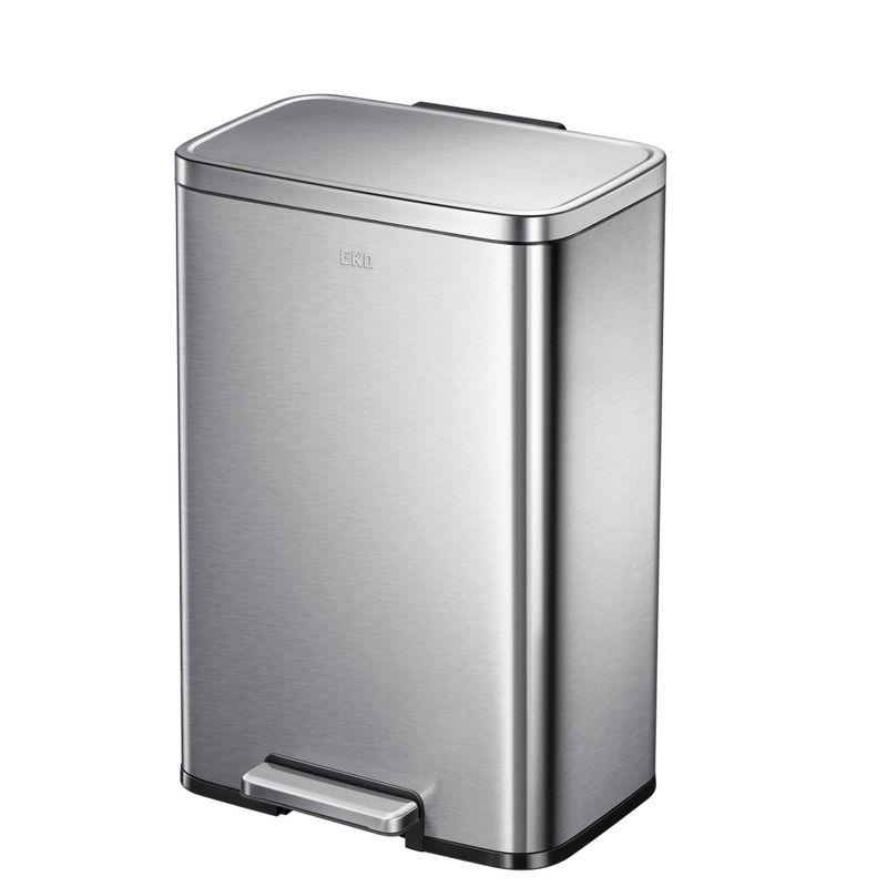 EKO Stainless Steel 50L Madison Step Trash Can