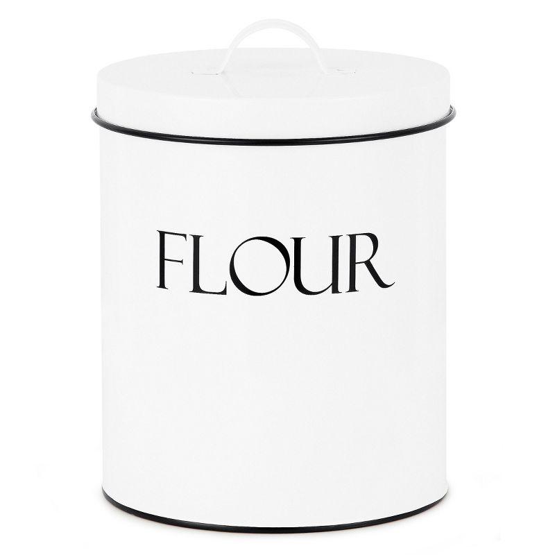 Outshine Co Outshine Farmhouse Nesting Kitchen Canister Set Perfect for Flour Coffee Tea Sugar (Set of 4)