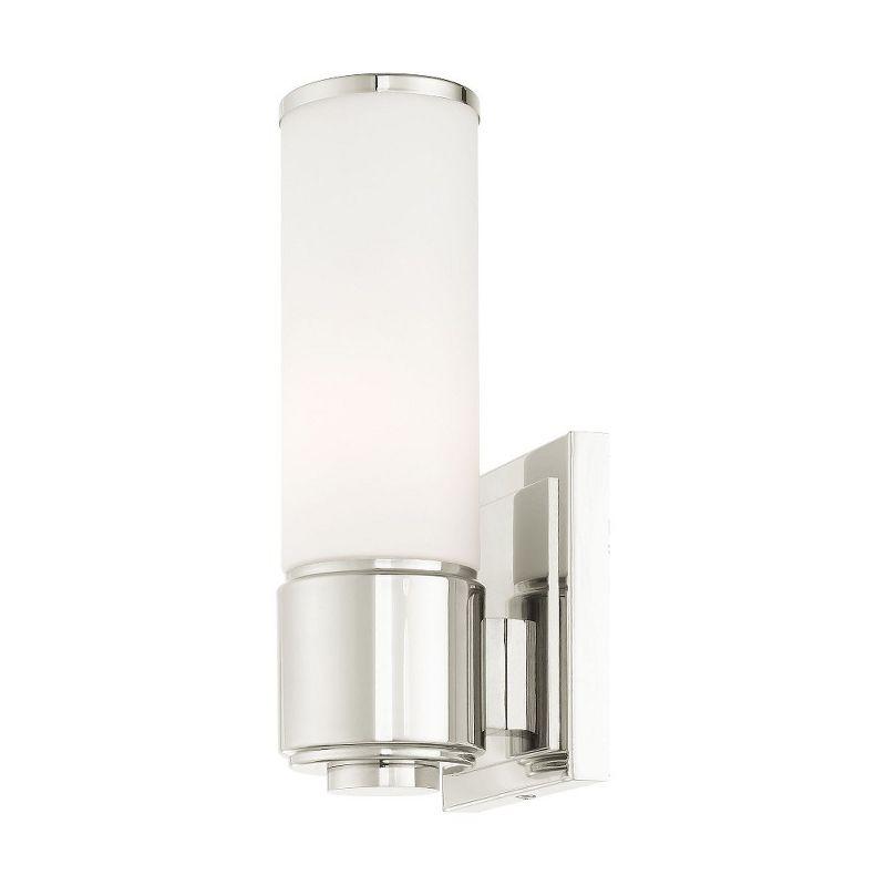 Livex Lighting Weston 1 - Light Vanity in  Polished Nickel