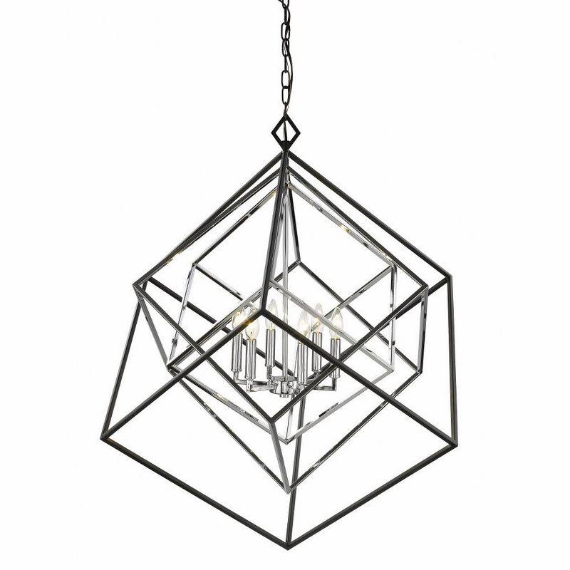 Z-Lite Euclid 6 - Light Chandelier in  Olde Brass/Bronze