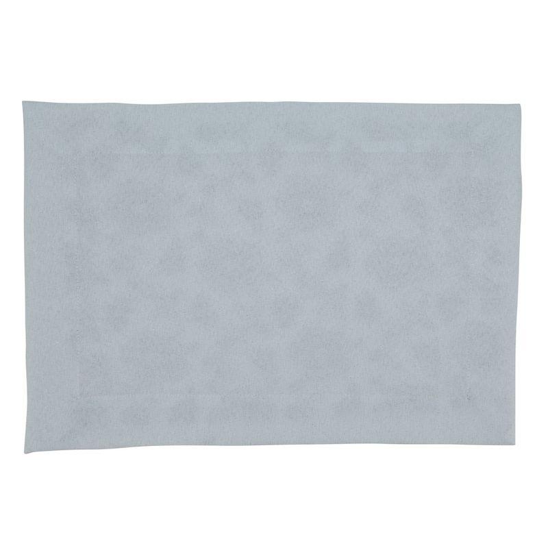 Saro Éloise Collection Polyester Embroidered Rectangle Placemat (Set of 4)