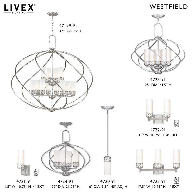 Livex Lighting Westfield 5 - Light Chandelier in  Brushed Nickel