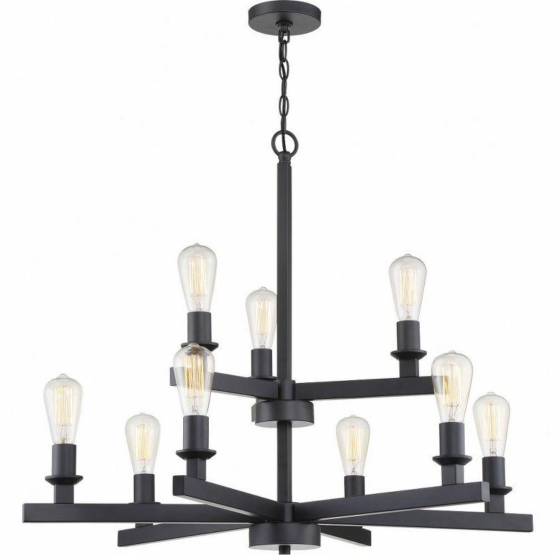 Craftmade Lighting Chicago 9 - Light Chandelier in  Flat Black