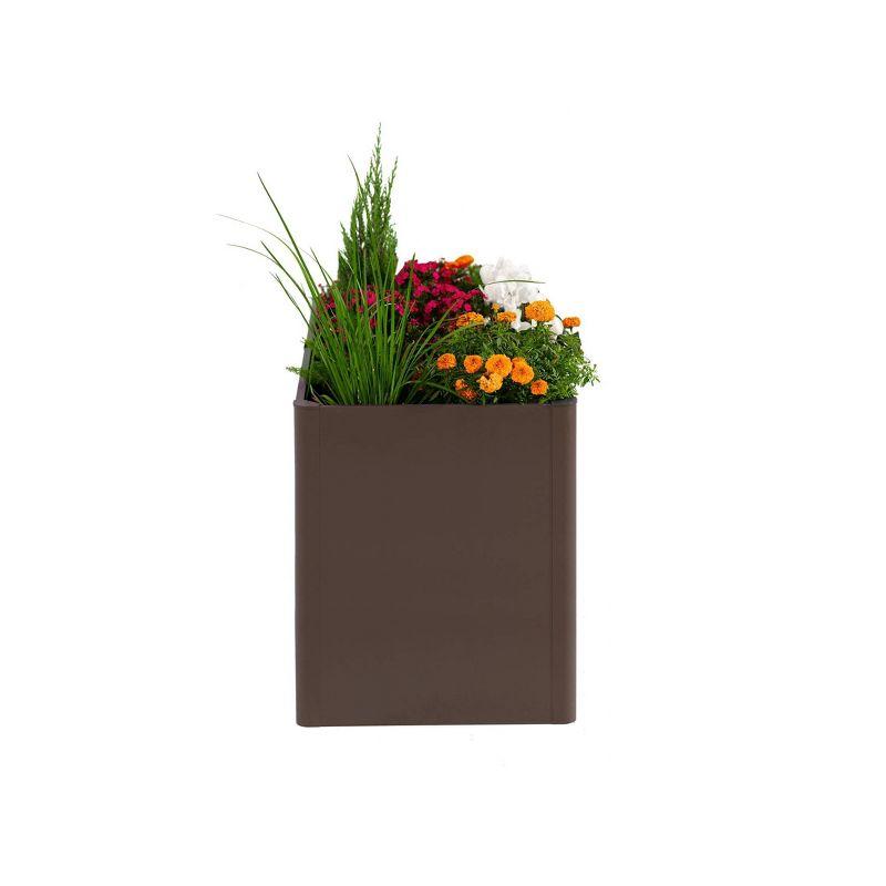 Vego Garden Modern 32" Tall Metal Outdoor Long Planter Box
