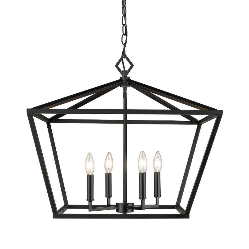 Millennium Lighting 4 - Light Pendant in  Matte Black