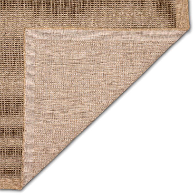 Liora Manne Sahara Texture Border Indoor/Outdoor Rug Natural 7'10" Square