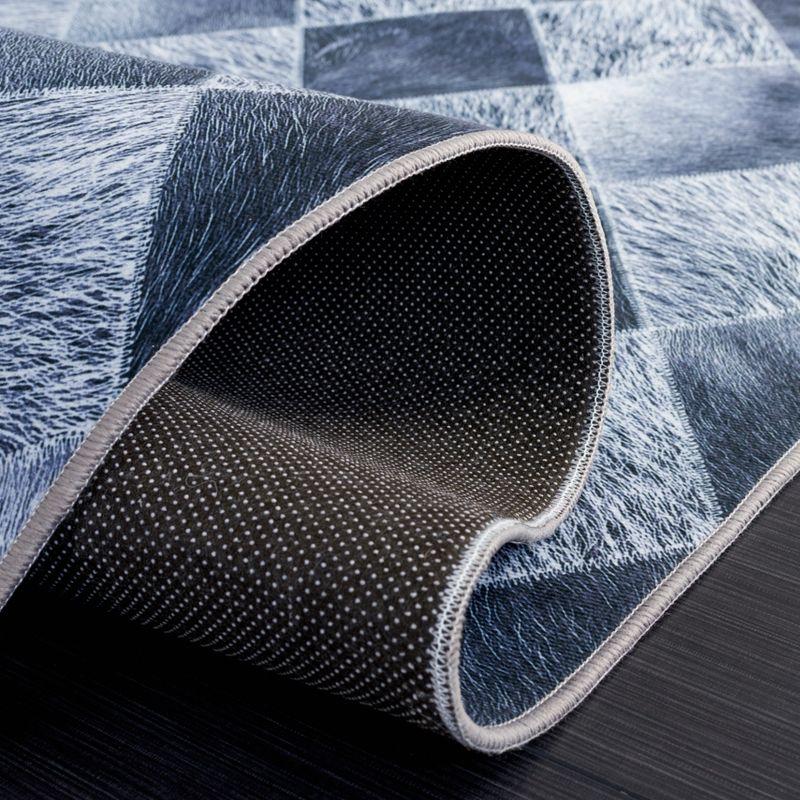 Faux Hide FAH550 Power Loomed Machine Washable Runner Rug - Grey/Dark Grey - 2'6"x8' - Safavieh.