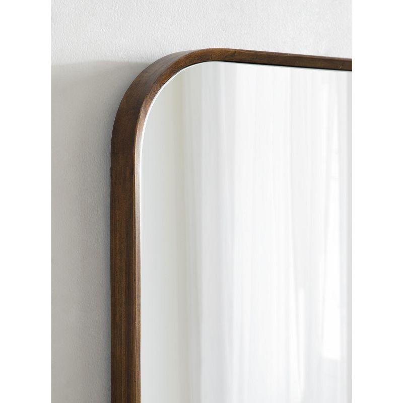 Kate and Laurel Nordlund Framed Wall Mirror, 23x35, Walnut Brown