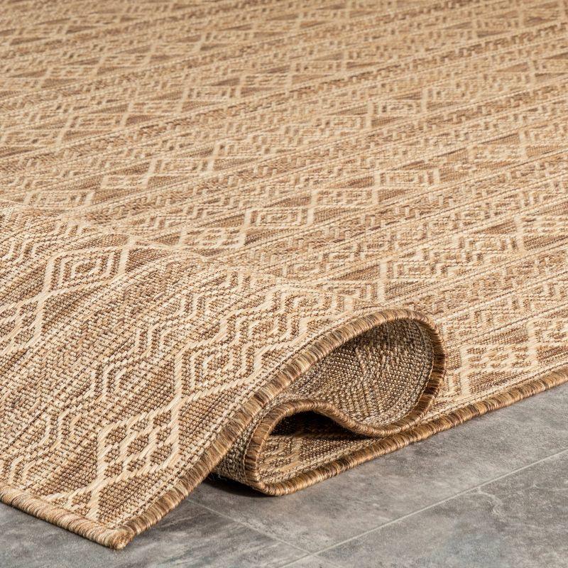 Devon Geometric Striped Indoor and Outdoor Area Rug - nuLOOM
