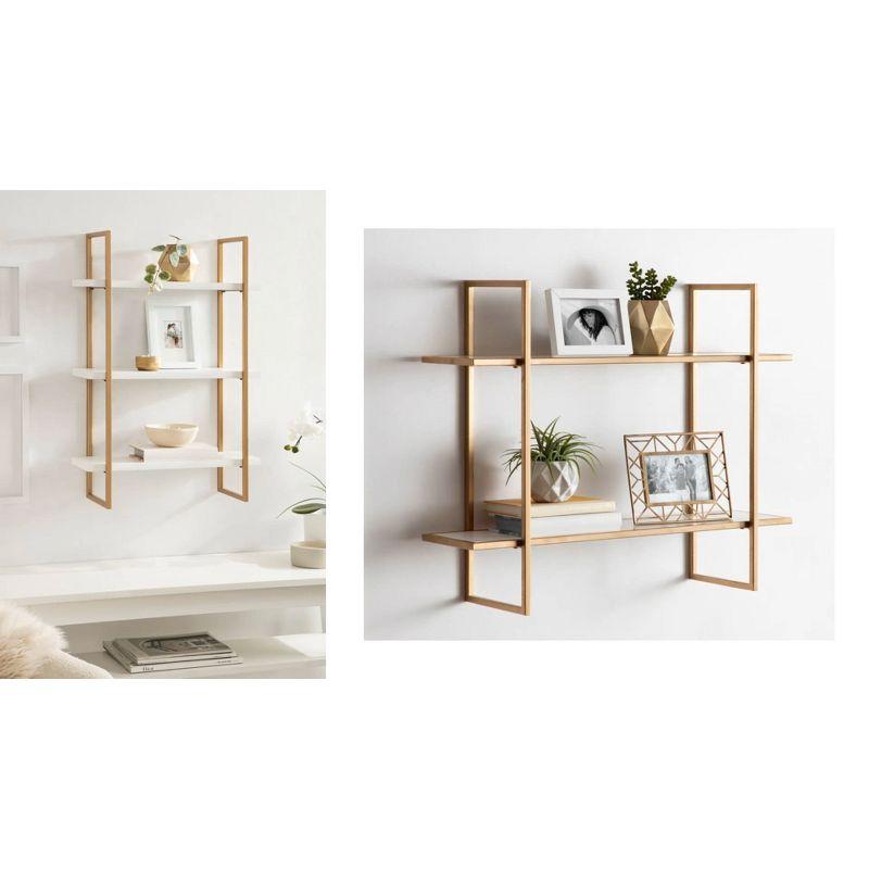 3 Piece Solid Wood Tiered Shelf