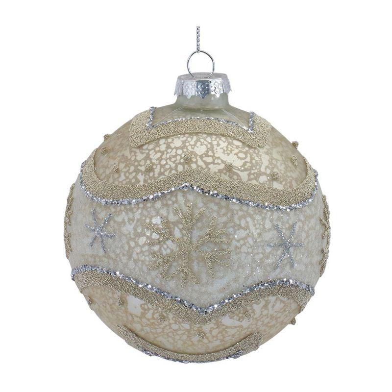 Melrose Snowflake Glass Ball Ornament (Set of 6)