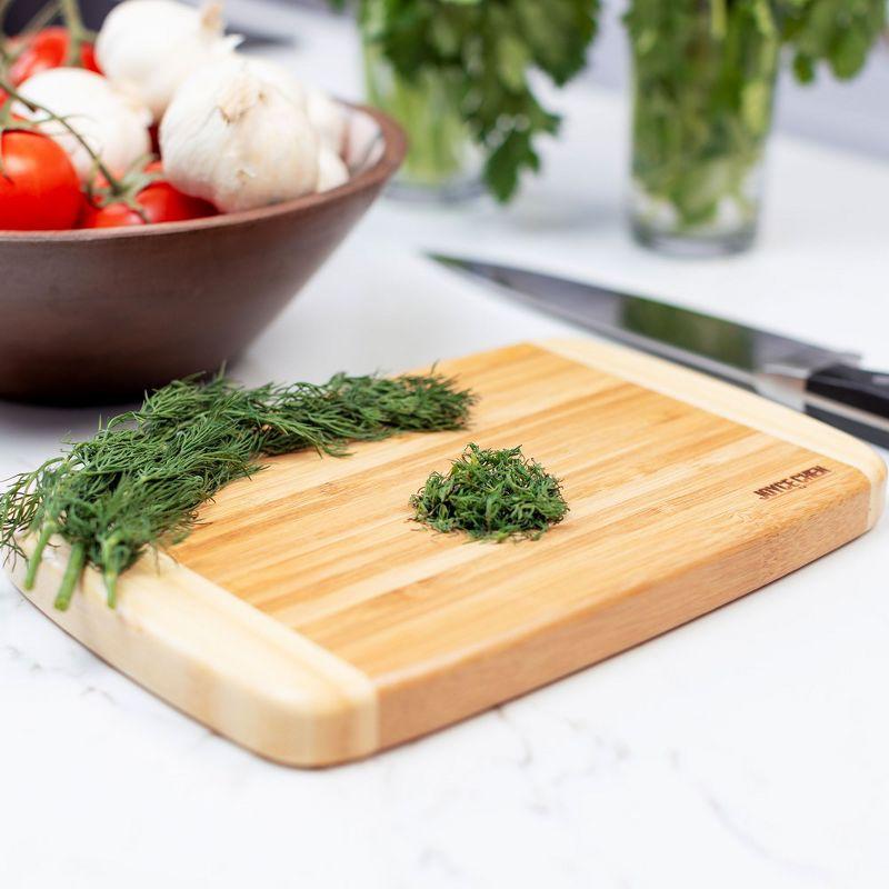 JOYCE CHEN Joyce Chen Large Burnished Bamboo Cutting Board, 10X15-Inch