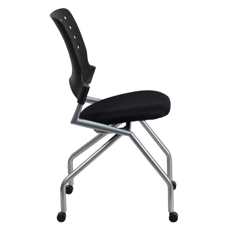 Halter Mobile Nesting Chair with Curved Back and Fabric Seat