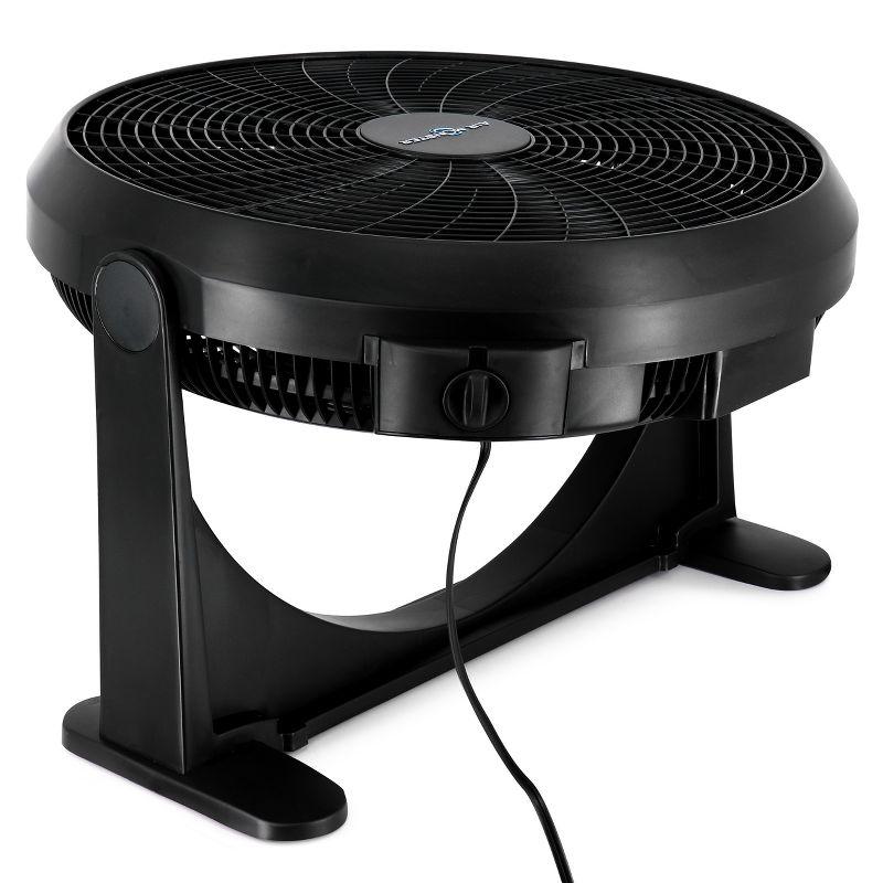 Air Monster 20 Inch Air Circulator Wall Mountable 3 Speed Fan in Black