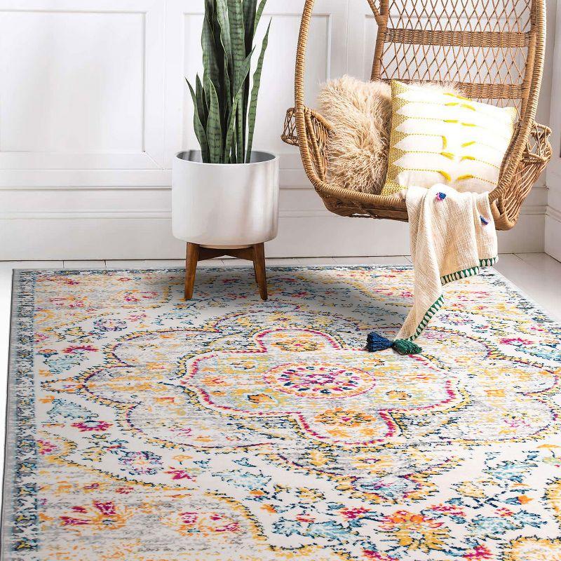 World Rug Gallery Distressed Vintage Bohemian Area Rug