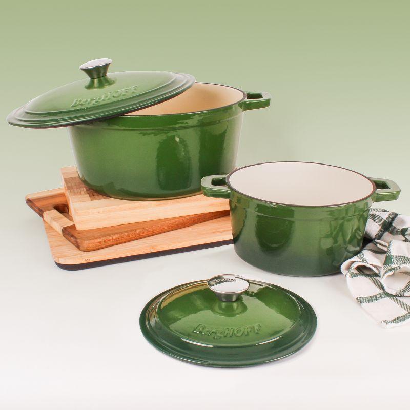 Prep & Savour Neo Cast Iron 3qt. Round Dutch Oven with Lid