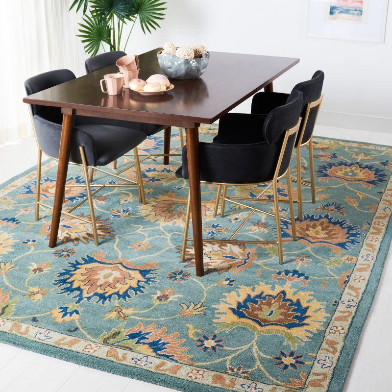 Heritage HG651 Handmade Area Rug - 8'x10' - Light Blue - Safavieh
