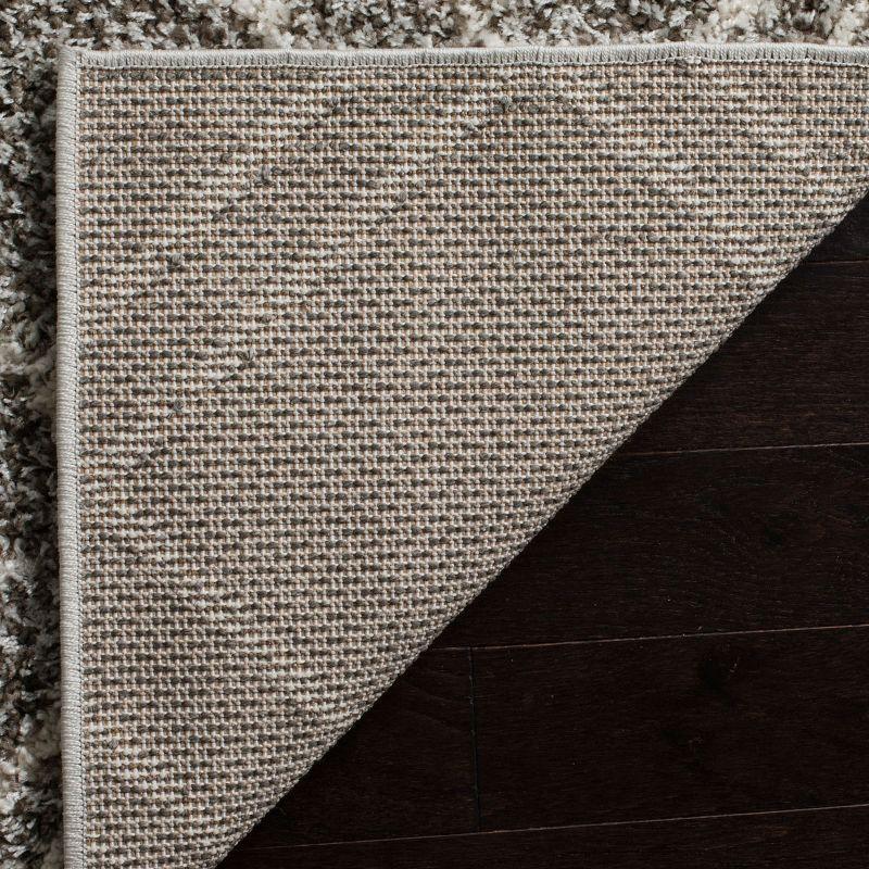 Arizona Shag ASG741 Power Loomed Indoor Area Rug - Brown/Ivory - 4'x6' - Safavieh