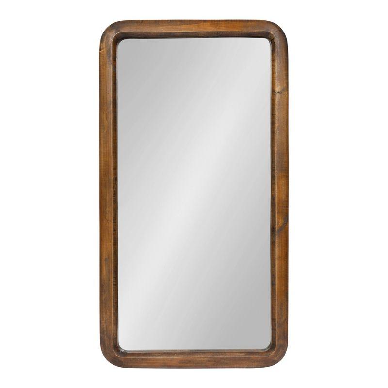 Pao Full Length Wall Mirror Walnut Brown - Kate & Laurel All Things Decor