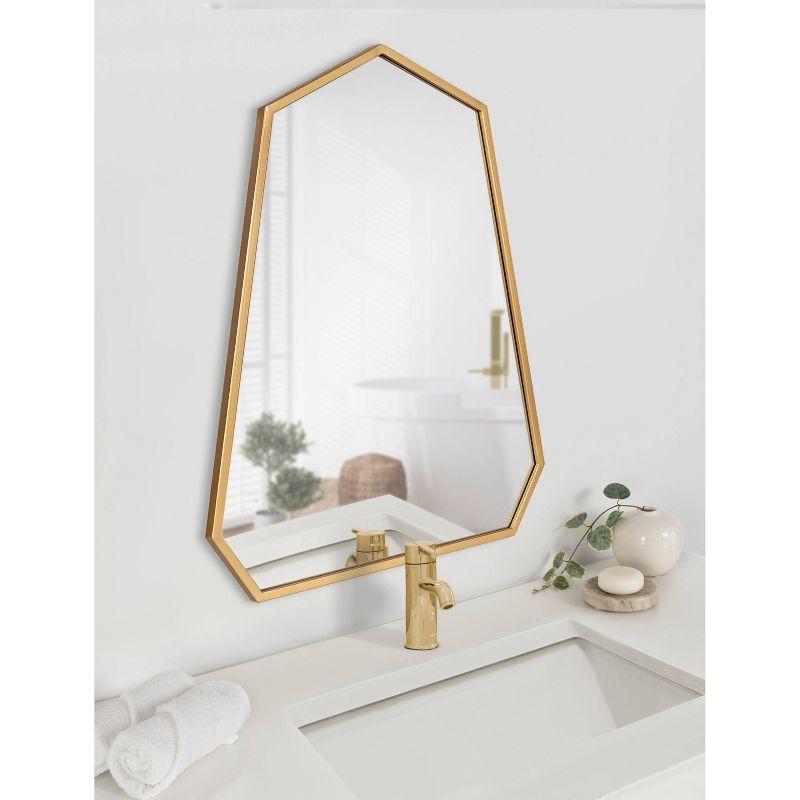 23" x 30" Hammell Framed Wall Mirror Gold - Kate & Laurel All Things Decor