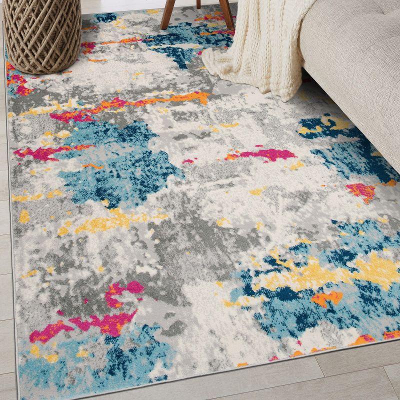 World Rug Gallery Distressed Abstract Pattern Area Rug